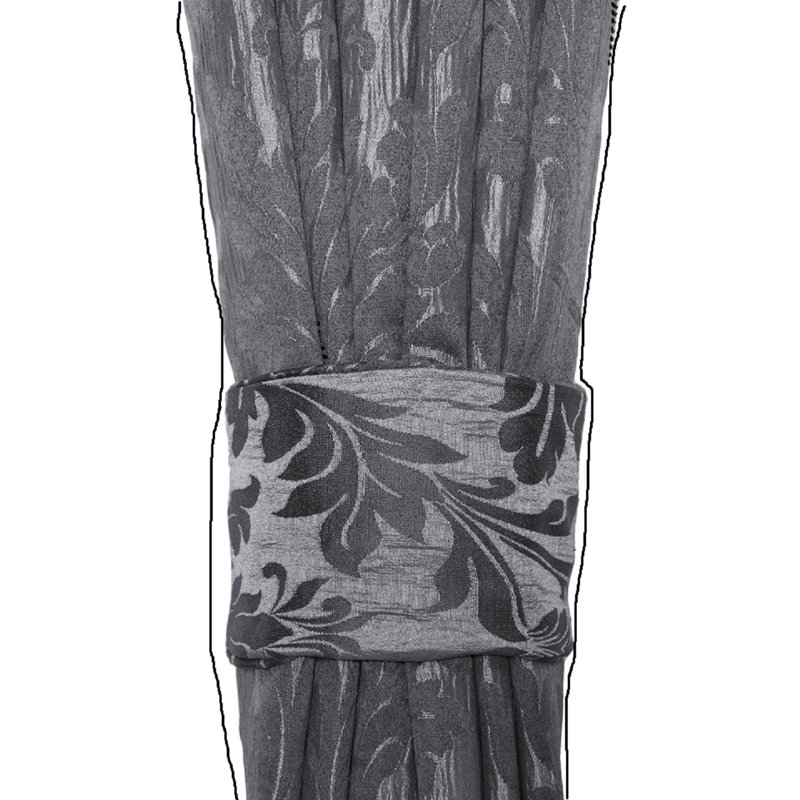Derzon Room Darkening Curtain Pair, Grey, 117cm Width x 137cm Drop