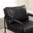 Eisenman 27.09'' W Leather Upholstered Accent Armchair-249569276