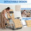 1 Pack Sun Loungers for Garden Heavy Duty Zero Gravity Chairs Padded Folding Deck Recliner 90-170° with Pillow, Cup Holder & Side Pocket Textilene Steel Frame 150kg Capacity-1170548941