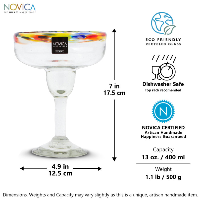Confetti Kiss 13 oz. Verre à margarita