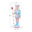 Soldat Casse-Noisette rose lumineux de 1,13 m avec sceptre en forme de canne à sucre, décoration de Noël en MgO-1254400511