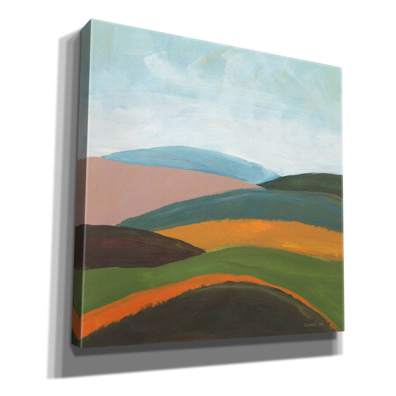 «Layered Hills» par Danhui Nai, art mural sur toile, H 26 po x l 26 po