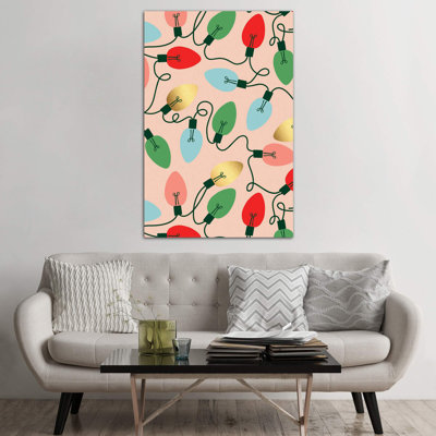 Merry And Bright III by Caroline Alfreds - Wrapped Canvas Painting