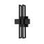 18 po Applique murale d'extérieur à DEL 2 x 10 W intégrée sable noir à intensité variable, intensité variable, 3000 K