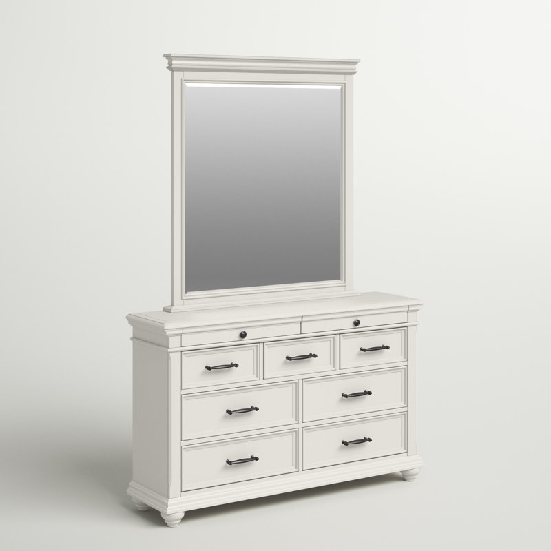 Commode Aimaan 9 Dawer avec miroir