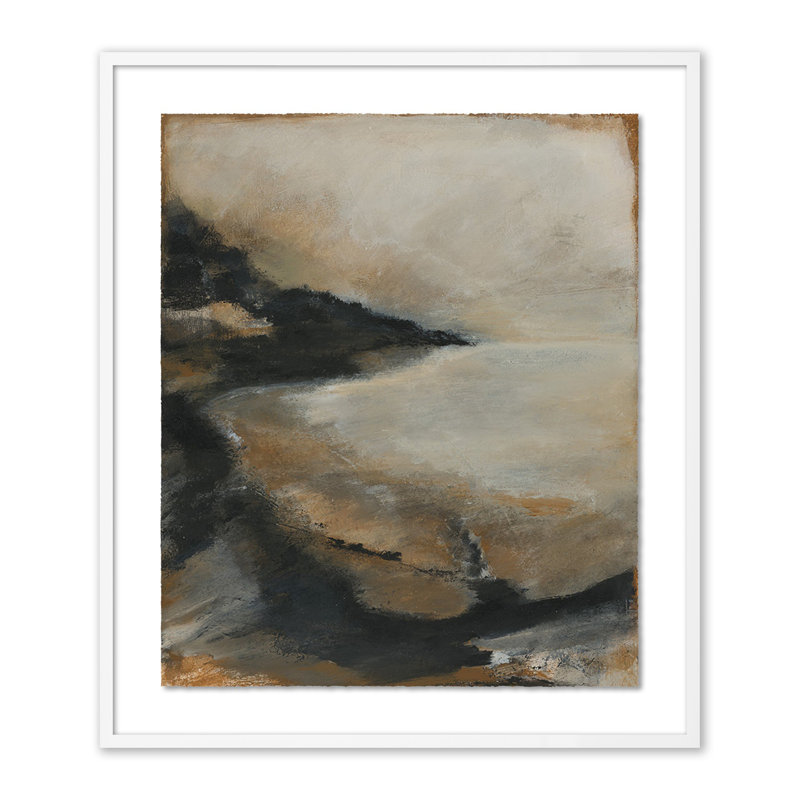 The Luxury of Time Painting by Melanie Biehle, 32" H x 27.5" W, White Maple Paper Single Picture Framed