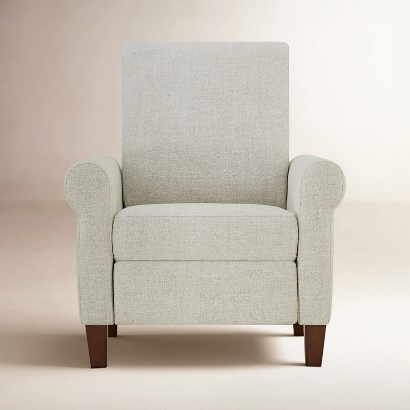 Eleanora Modern Upholstered  Recliner, Milo Linen