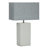 Vaughn Cement Stone Gray Table Lamp with Square Shade