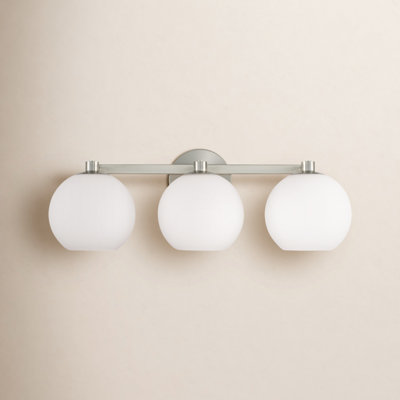 Ansley 3 Light Frosted Dimmable Vanity Light