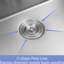 Évier de cuisine à tablier frontal en acier inoxydable de calibre 16 de 24 po de profondeur, construction T304, guide d'eau en forme de X pour un drainage en douceur, coin arrondi R10, revêtement de condensation, coussin de 3 m, paquet avec drain