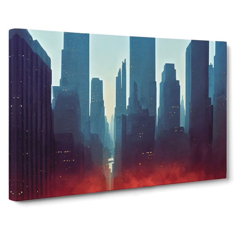 A New York City Skyline Vol.4 - Wrapped Canvas, 50cm H x 76cm W x 3cm D