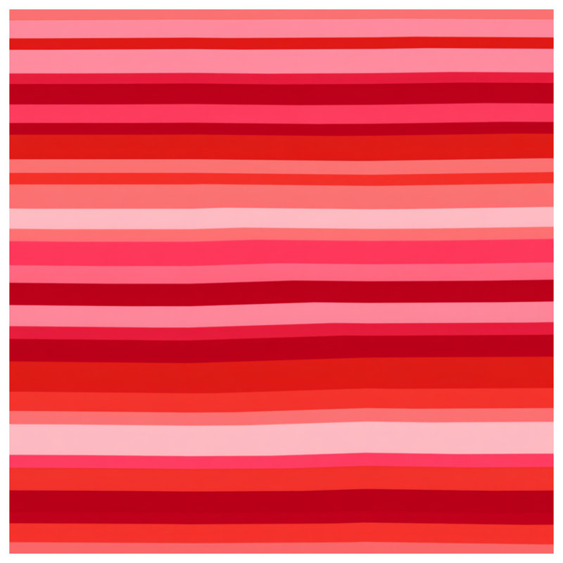 Red Stripes Throw Pillow, Pattern Double Sided Pillows, 14 x 14 inches