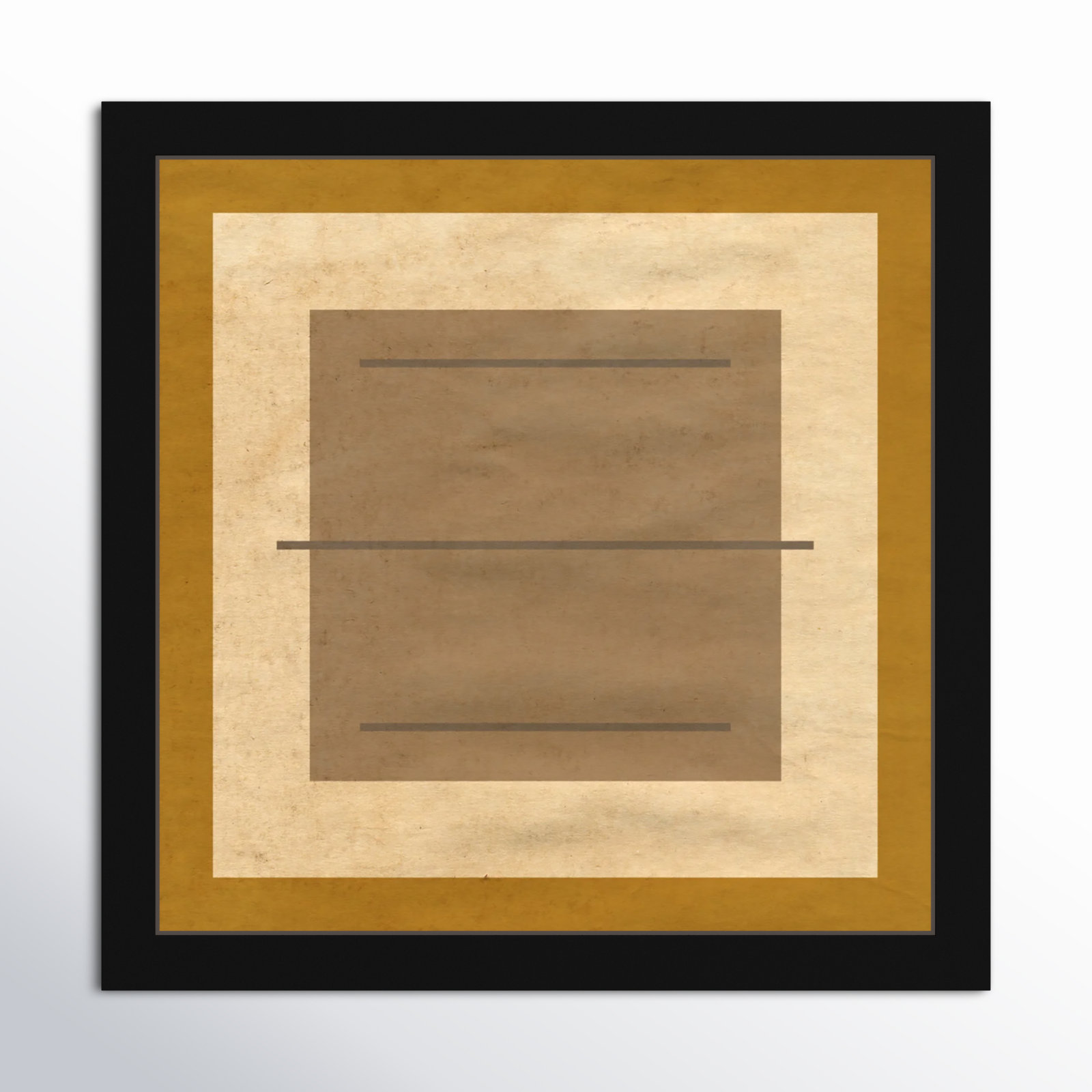 Amarillo Alberto by Oliver Gal, 32" H x 32" W x 0.5" D, Black