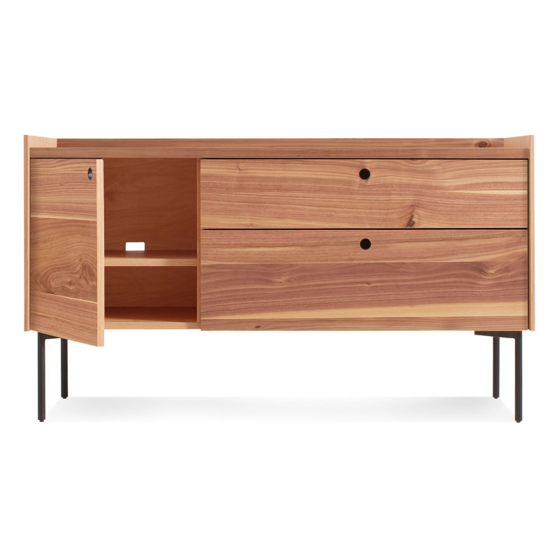 Peek Media Console, Rustic Walnut