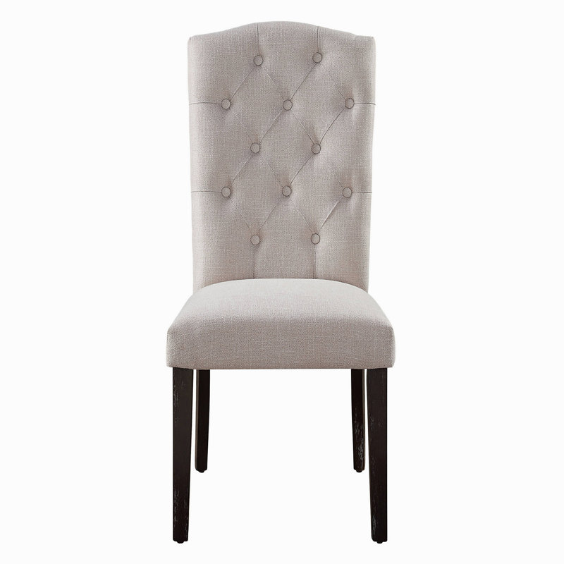Ensemble de 2 chaises capitonnées à dossier