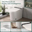 Toilette intelligente avec chasse d'eau automatique, capteur de pied, bouclier en mousse et contrôle de l'application