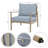 Mariene Aluminum Outdoor Lounge Chair-101181418-101181417