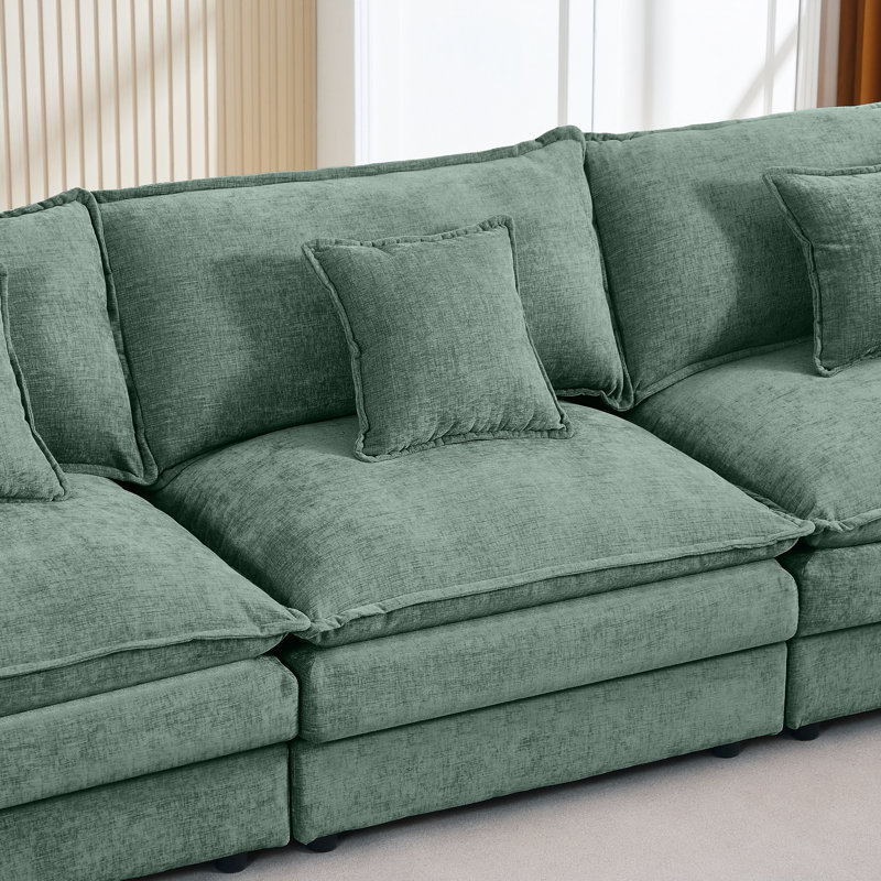 Spacious Modular Sectionals, Chenille U-shaped Comfortable Sofa For Home