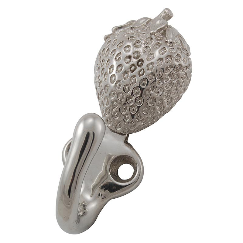 Fiori Wall Hook, Polished Silver