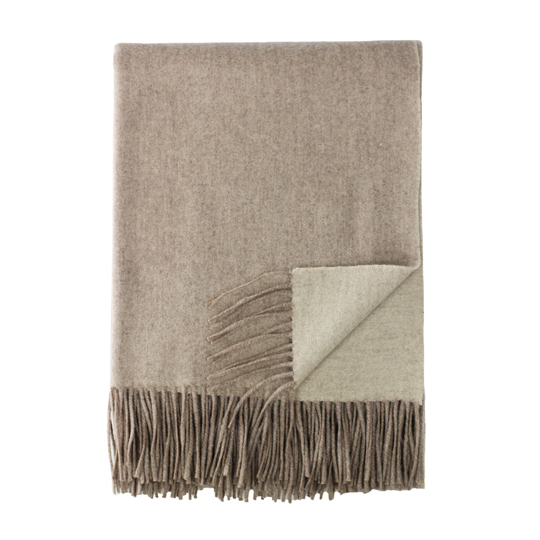 Merino Wool Reversible Throw AllModern