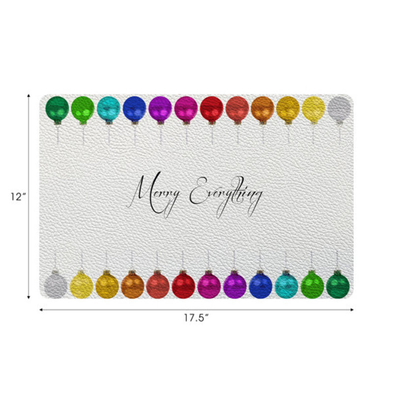 Vegan Leather Retangle Placemats