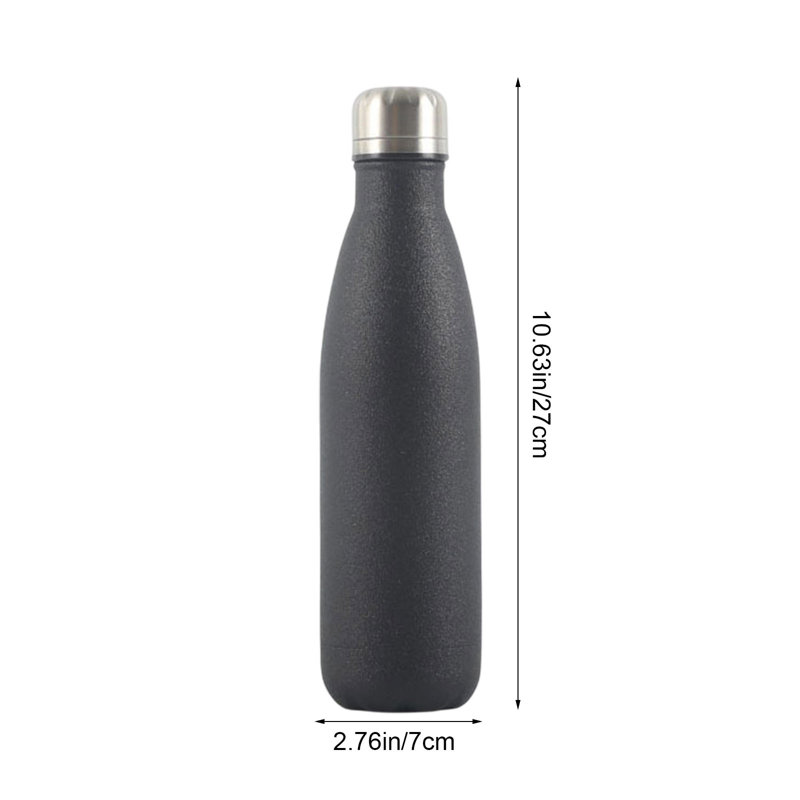 Bouteille d'eau en acier inoxydable 304, Noir