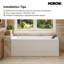 Baignoire tourbillon 59 "avec drain à gauche-123282747