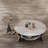 Modern microcrystalline stone round coffee table