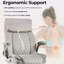 Fauteuil de bureau pivotant en velours