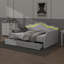 Lit de jour simple rembourré en tissu avec éclairage à DEL et deux tiroirs-2059342531-2059342530
