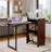 Bamboo Folding Desk, Foldable Desk For Small Space, Computer Desk With Hidden Storage And Built-In Socket, Mid Century Foldable Table For Home Office And Bedroom (Walnut Brown) ( Prime Big Deal Days )