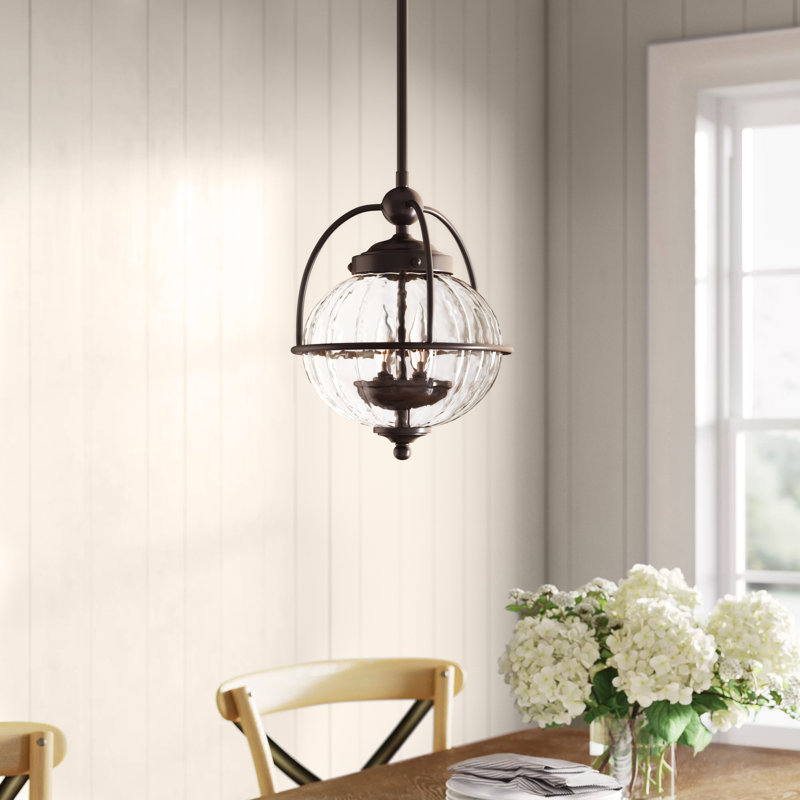 Everleigh 2 - Light Bronze/Gold Single Pendant