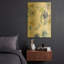 «June Textures B» par Jean Plout, art mural en métal doré, 16 po x 24 po-1591012230