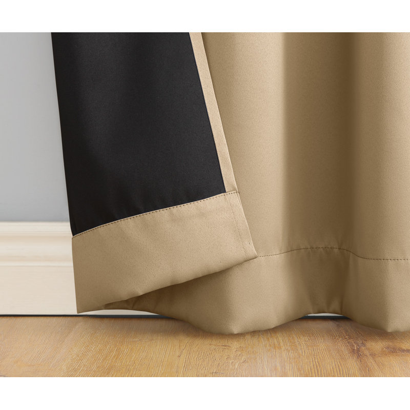 Panneau de rideau 100% occultant avec œillets Riley, Beige, L 52 po x L 84 po
