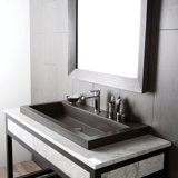 Trough 49" Single Bathroom Vanity Top in Carrara