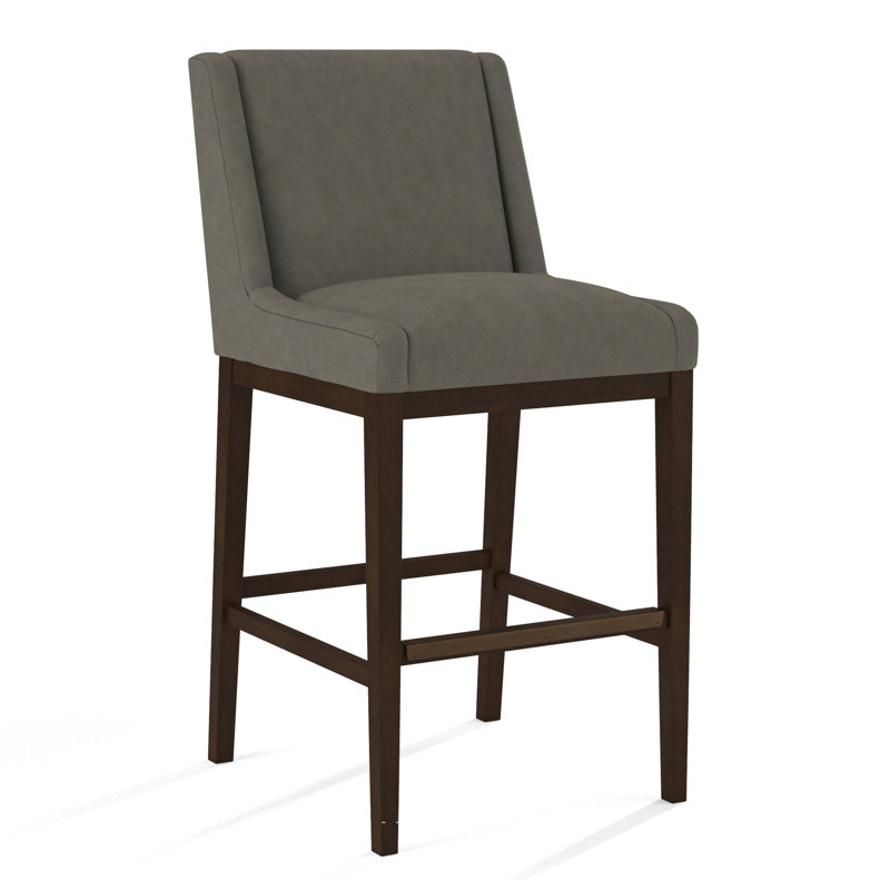 Upholstered Stool, Applause Porpoise, Nutmeg