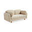 Causeuse-coussin beige standard en polyester