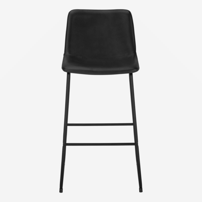 Chaise de bureau, hauteur de bar, debout, bureau d'ordinateur, bureau, Black/Black