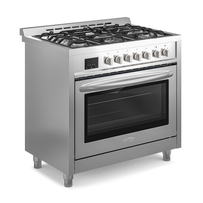 Koolmore 35" 4.3 cu. ft. Freestanding Dual Fuel Range