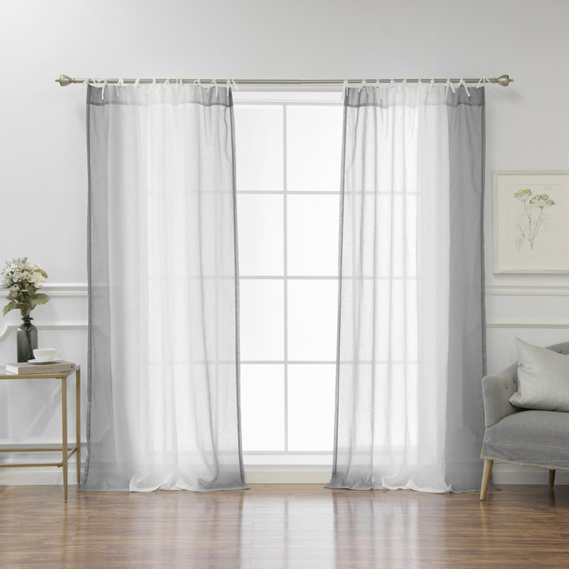 Paire de rideaux Sav, Gris
