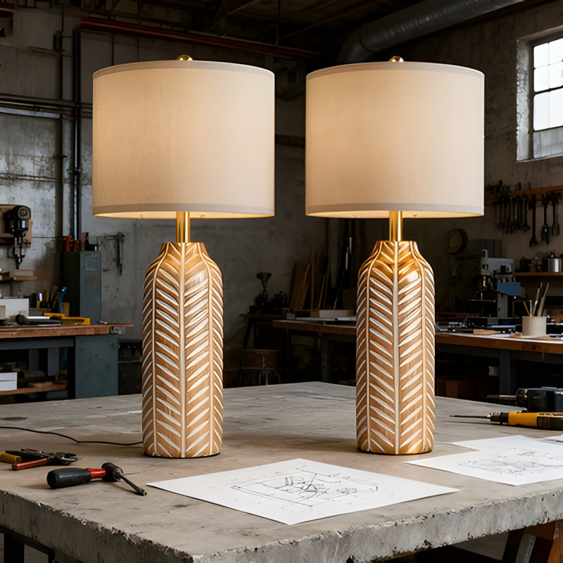 Ensemble de 2 lampes de table Farmhouse