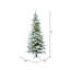 Utica Flocked Fir Slim Artificial Christmas Tree-2132972865