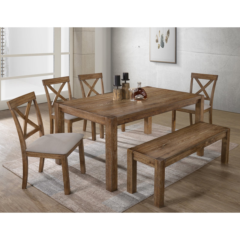 Hostetler 47.5" Wood Dining Bench 