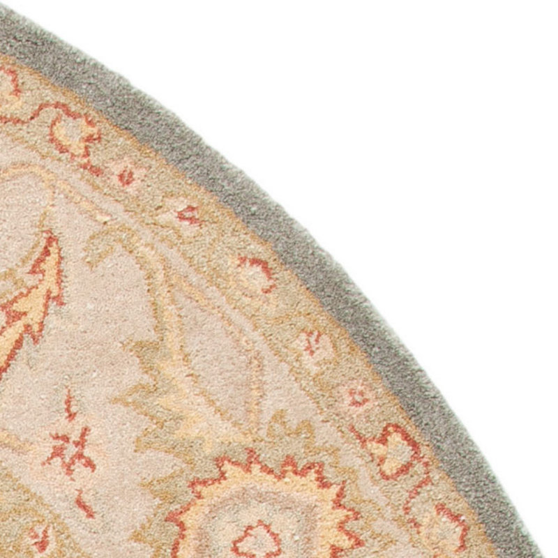 Tapis oriental en laine touffeté à la main Dunbar, Ovale 4 pi 6 po x 6 pi 6 po