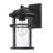 Schlegel Black/Clear Seeded Glass Outdoor Wall Lantern-859446320