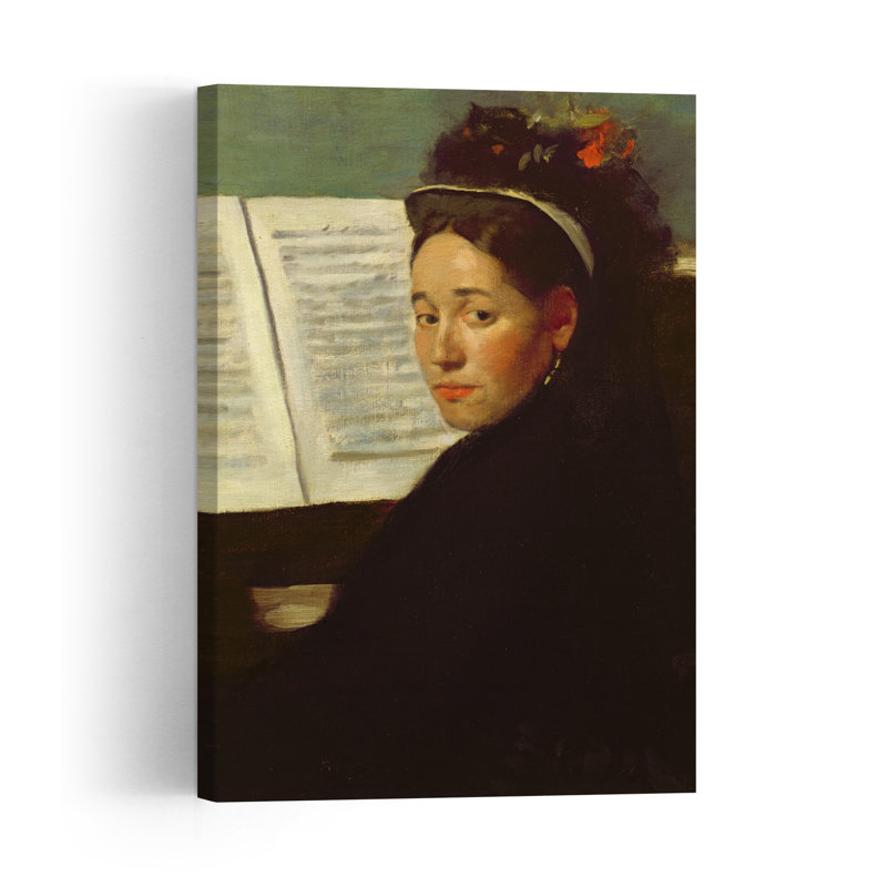Mademoiselle Marie Dihau At The Piano, C.1869-72 Abstract Contemporary Wall Art Print, 60.96cm H x 40.64cm W