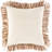 Fringed Wool Blend Reversible Pillow Cover-541529154