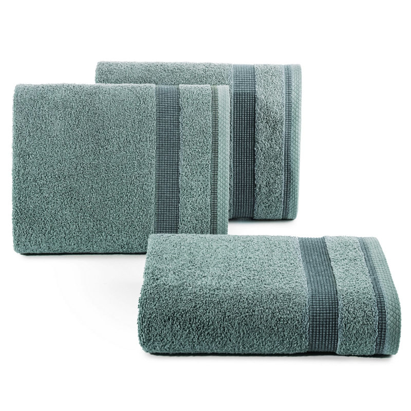 Izeyah Midweight Jacquard Hand Towel, Mint