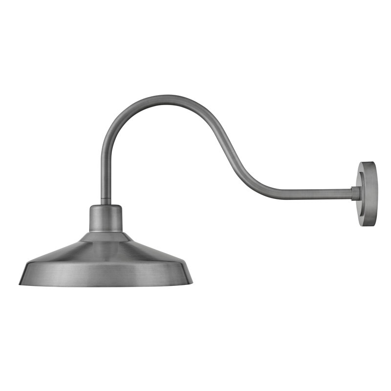 Vanielle Composite Wall Light, Antique Brushed Aluminum, 17.5" H x 16" W x 32.5" D