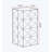 23.62"H Three-dimensional Embossed Pattern Design Retro Coffee Table